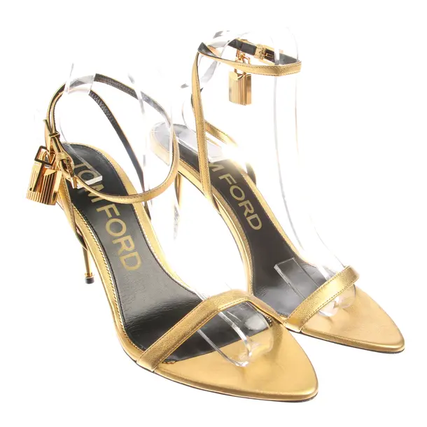 Sandaletten in Metallic, , Tom Ford