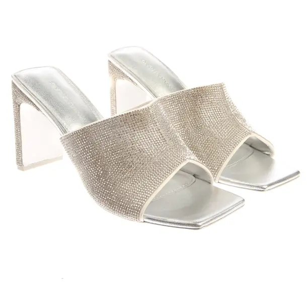Heeled Sandals in Metallic, , Jonathan Simkhai