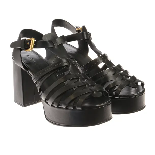 Heeled Sandals in Black, , See by Chloé
