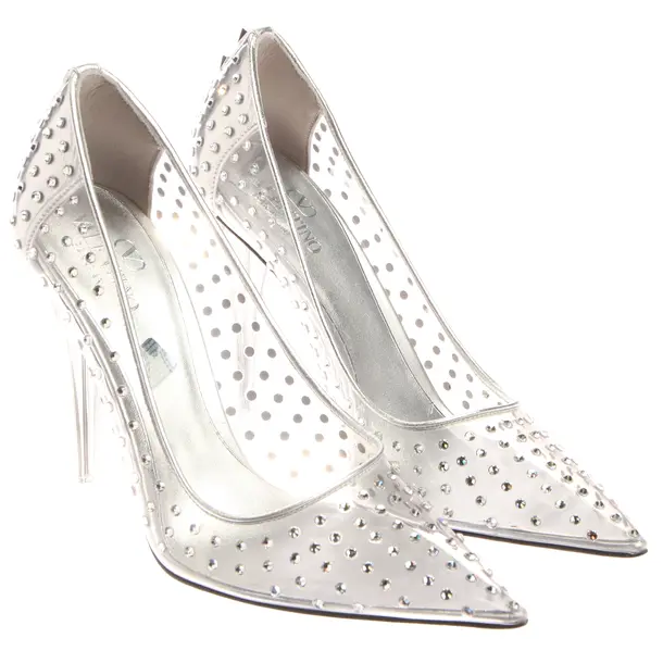 Pumps in White, , Valentino
