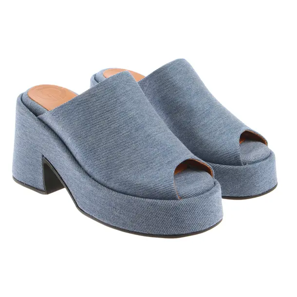 Sandaletten in Blau, , Ganni