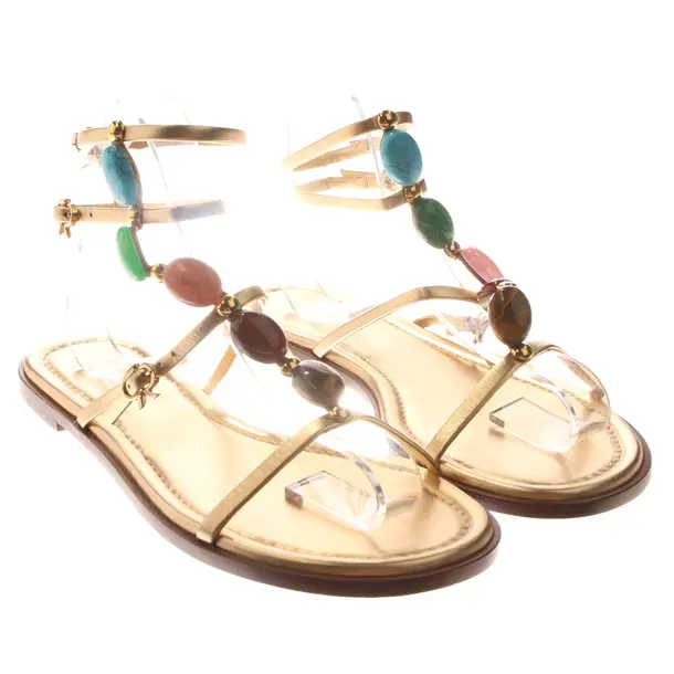 Strappy Sandals in Metallic, , Gianvito Rossi