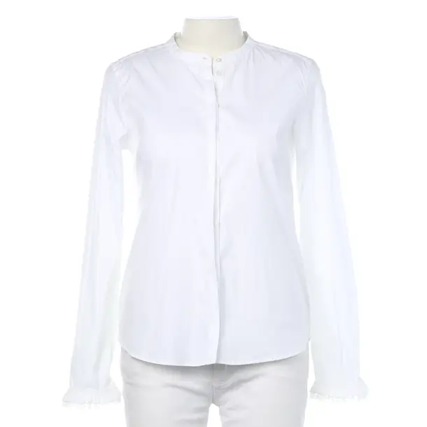 Blouse in White, Cotton, Mos Mosh