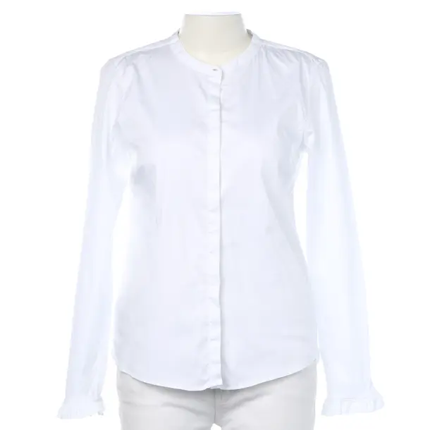 Blouse in White, Cotton, Mos Mosh