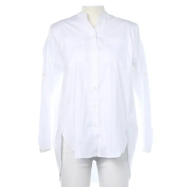 Blouse in White, Cotton, Mos Mosh
