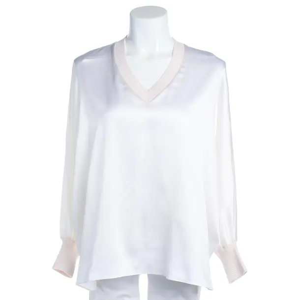 Blouse in White, Silk, Mos Mosh