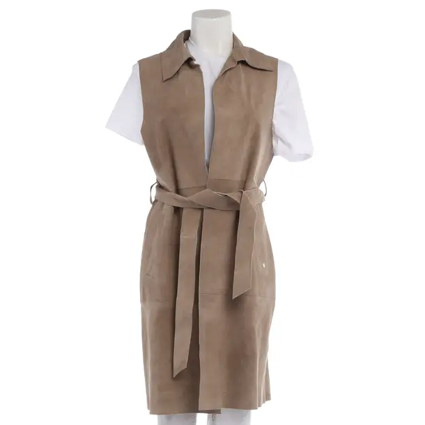 Vest in Brown, Leather, Mos Mosh