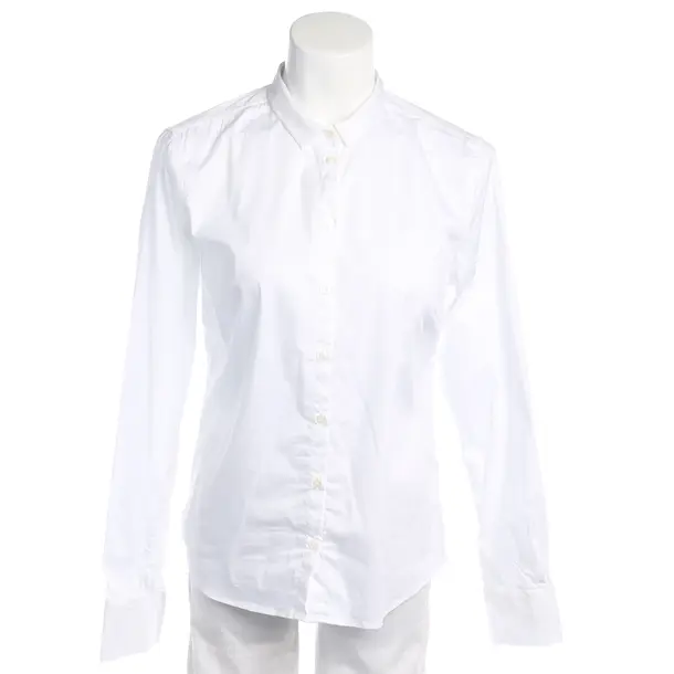 Blouse in White, Cotton, Mos Mosh