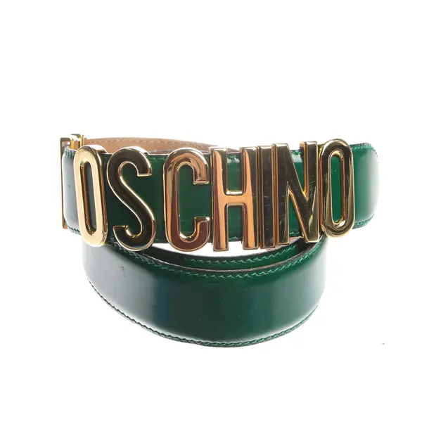 Belt in Green, Leather, Moschino
