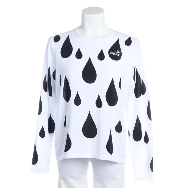 Jumper in White, Cotton, Love Moschino