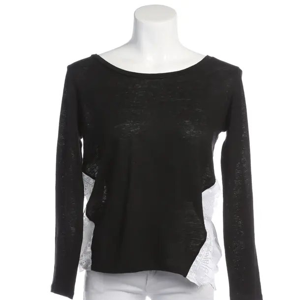 Long Sleeve Shirt in Black, Linen, Sandro