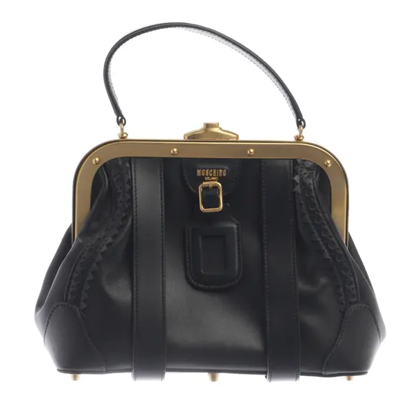 Handtasche in Schwarz, Polyvinyl, Moschino