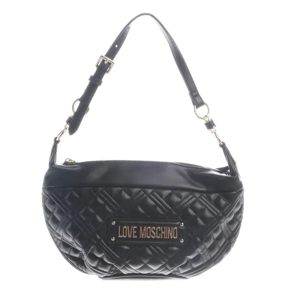 Shoulder Bag in Black, Polyamide, Moschino