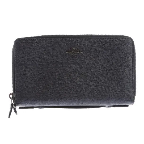 Geldbörse in Blau, Leder, Coach