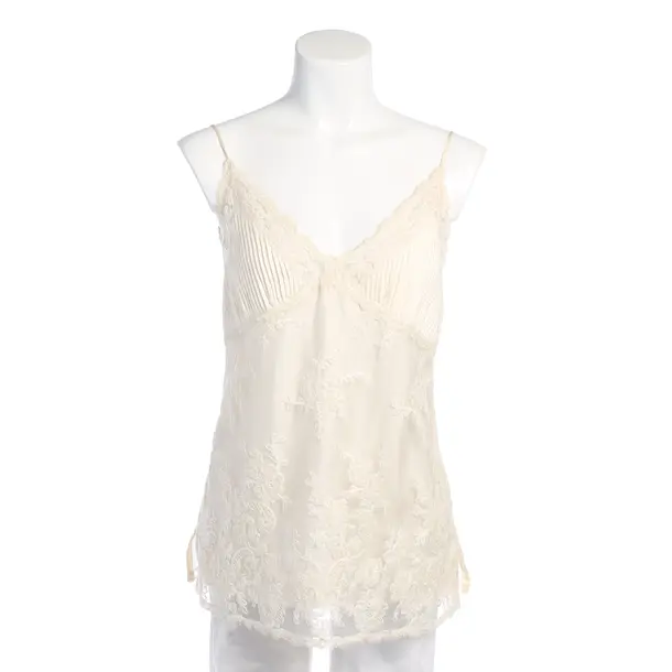 Top in Weiß, Polyimid, Ermanno Scervino