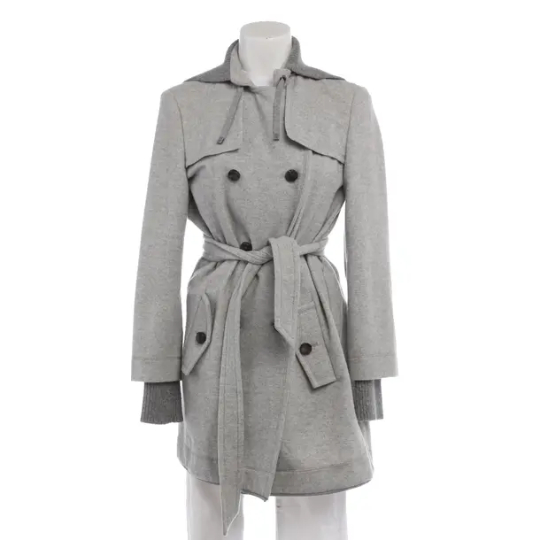 Mid-Season Coat in Gray, Wool, Marc Cain