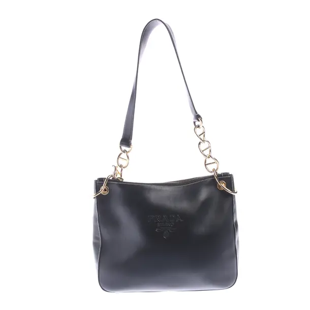 Shoulder Bag in Black, Leather, Prada