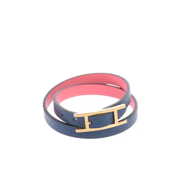 Armband in Blau, Leder, Hermès