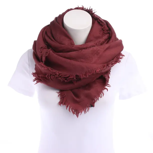 Shawl in Red, Wool, Tory Burch