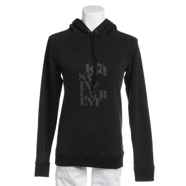 Hoodie in Weiß, Baumwolle, Saint Laurent