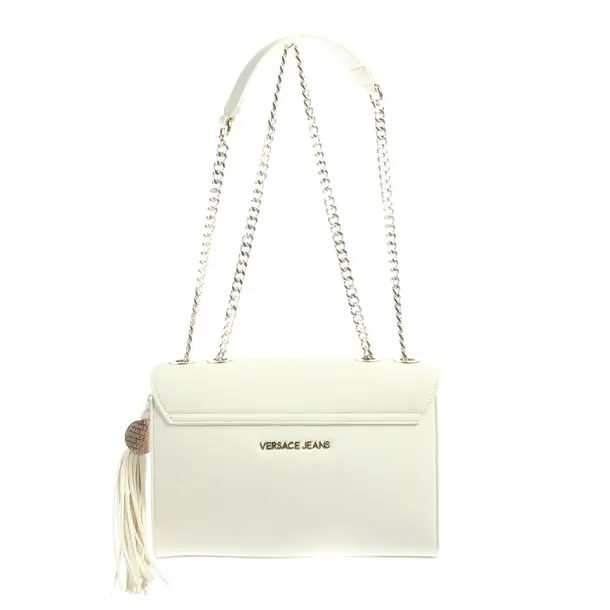 Shoulder Bag in White, Leather, Versace Jeans