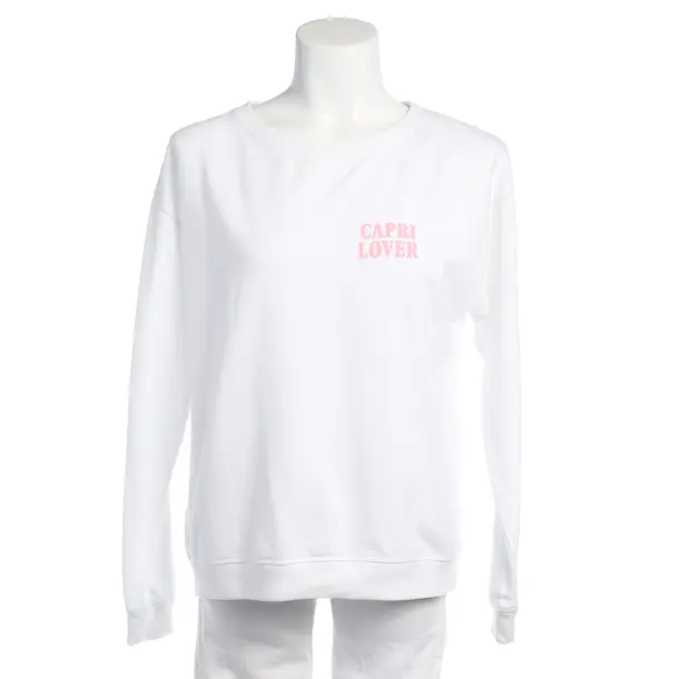 Sweatshirt in White, Cotton, Juvia