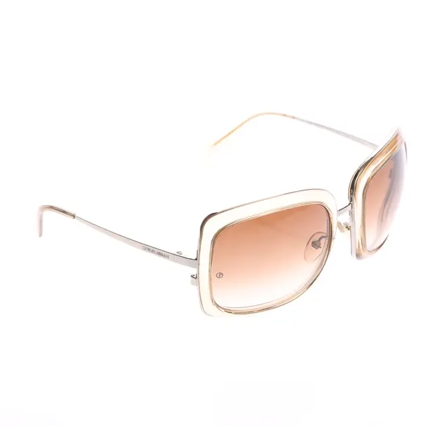 Sonnenbrille in Weiß, Kunststoff / Metall, Giorgio Armani