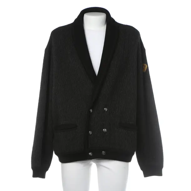 Cardigan in Gray, Cotton, Hugo Boss Black Label