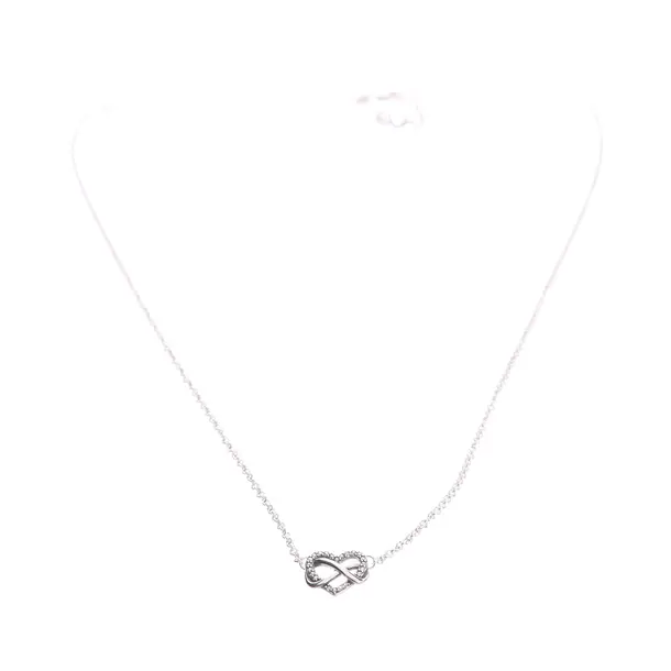 Halskette in Metallic, 925er Sterling Silber, Pandora