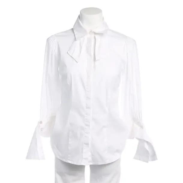 Bluse in Weiß, Baumwolle, Elisabetta Franchi