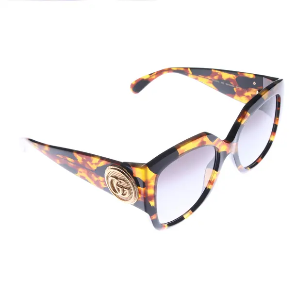 Sonnenbrille in Schwarz, Kunststoff, Gucci