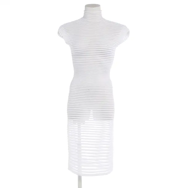 Cocktailkleid in Weiß, Polyester, Alaia