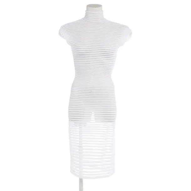 Cocktailkleid in Weiß, Polyester, Alaia
