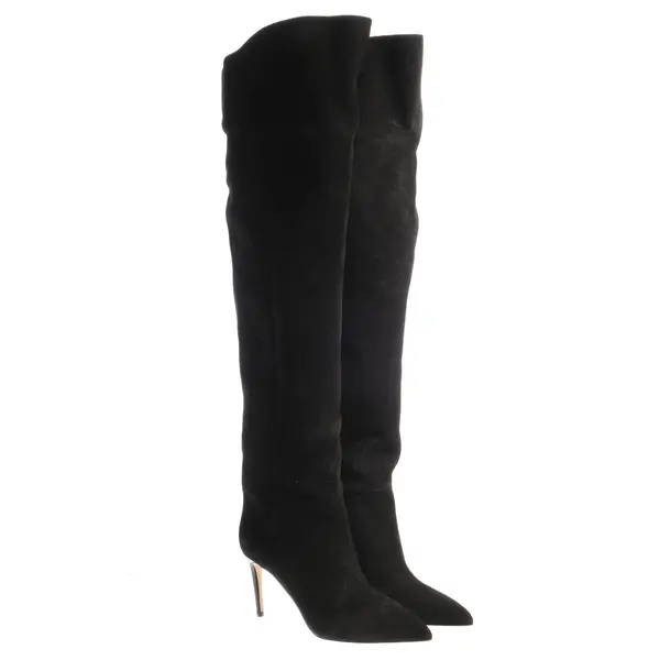 Over-The-Knee Boots in Black, , Paris Texas