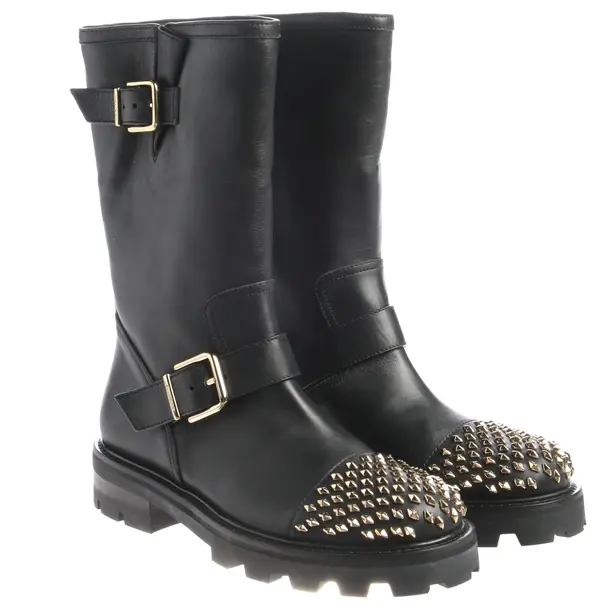 Stivali da motociclista, in Nero, Jimmy Choo