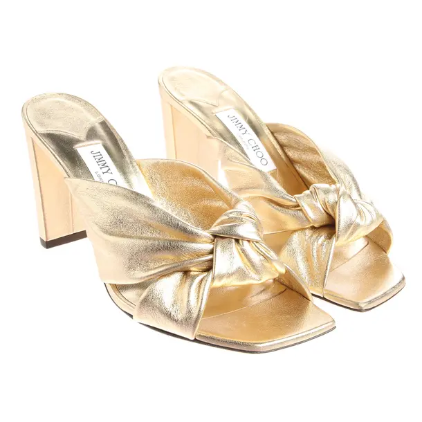 Heeled Sandals in Metallic, , Jimmy Choo