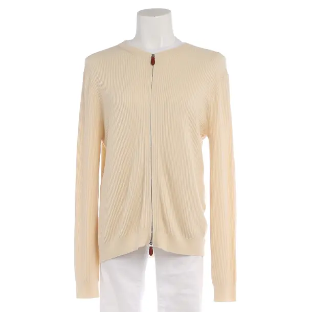Strickjacke in Weiß, Kaschmir, Loro Piana