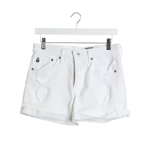 Shorts in Weiß, Baumwolle, Adriano Goldschmied