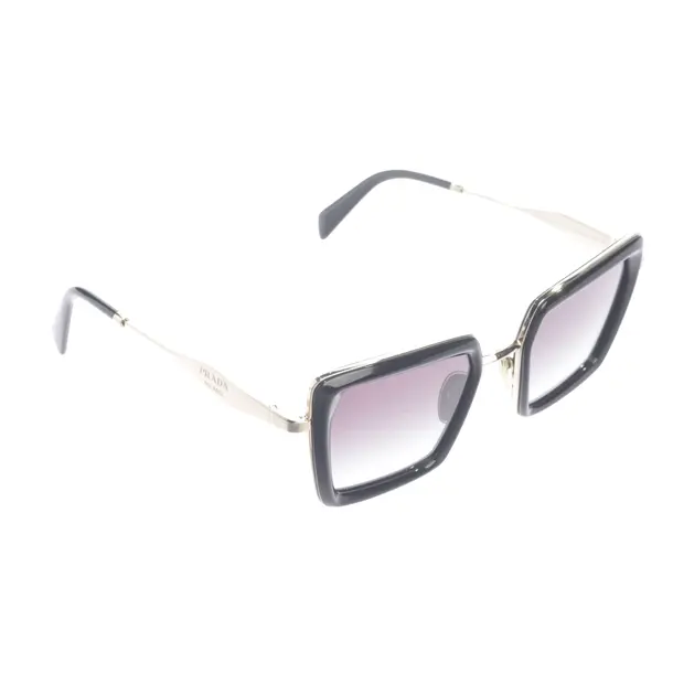 Sonnenbrille in Schwarz, Kunststoff / Metall, Prada