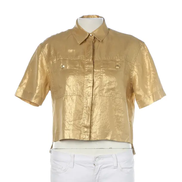 Bluse in Metallic, Leinen, Sandro