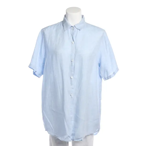 Blouse in Blue, Linen, Bogner