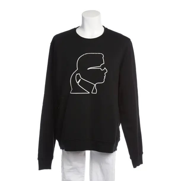 Sweatshirt in Schwarz, Baumwolle, Karl Lagerfeld