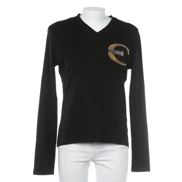 Long Sleeve Shirt in Black, Cotton, Just Cavalli