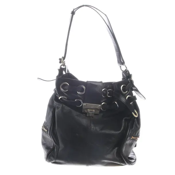Schultertasche in Schwarz, Leder, Jimmy Choo