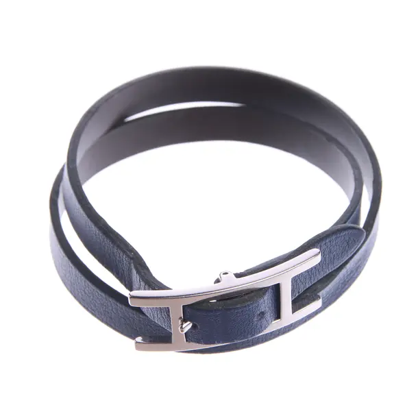 Armband in Blau, Leder, Hermès