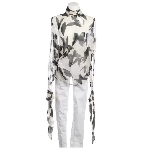 Bluse, in Beige, Seide, Saint Laurent