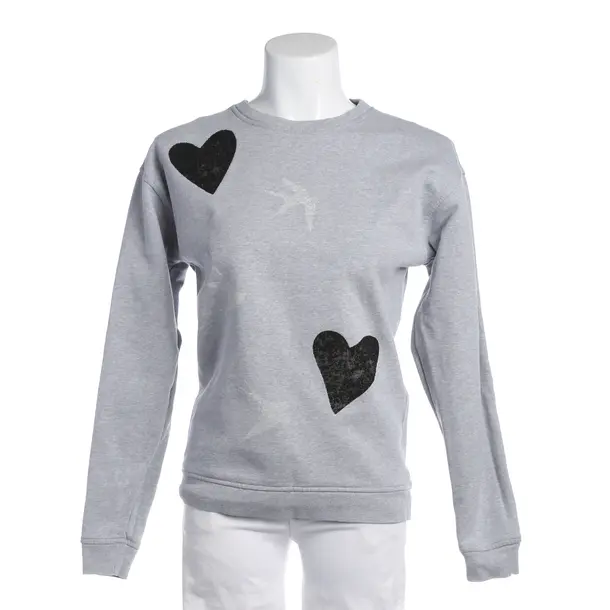 Sweatshirt in Grau, Baumwolle, Alexander McQueen