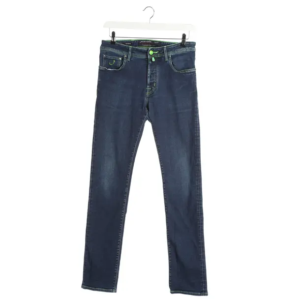 Jeans Straight Fit in Blau, Baumwolle, Jacob Cohen