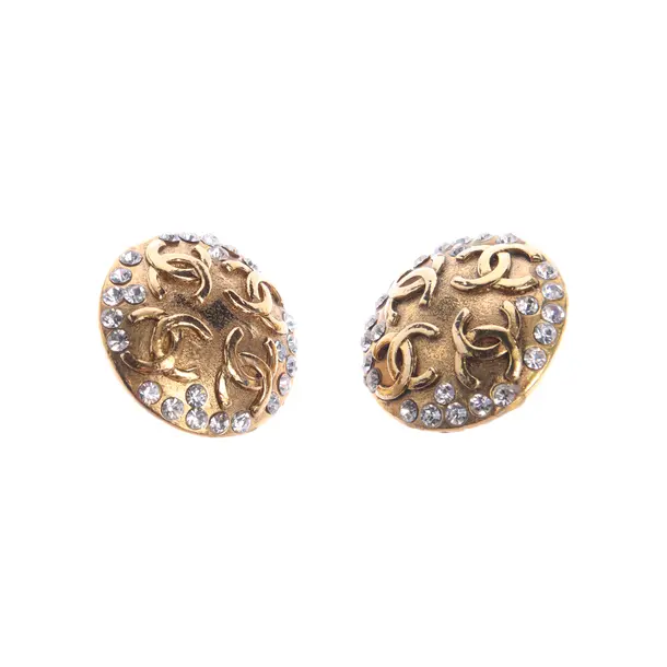 Ohrringe in Metallic, Metall (metallisch, metallisiert), Chanel