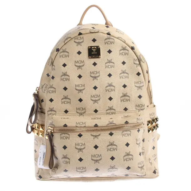 Rucksack in Weiß, Leder, MCM